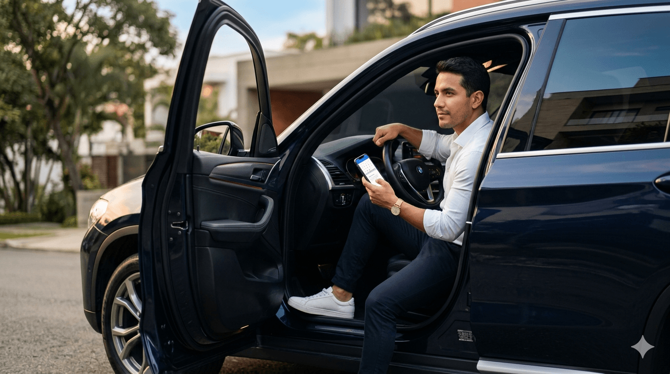 SUV moderno listo para publicarse en Rodii